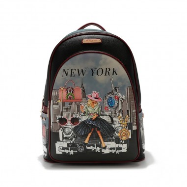 MOCHILA GRANDE NICOLE LEE NEW YORK, USB - PORTATIL