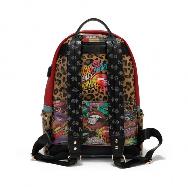 MOCHILA GRANDE NICOLE LEE ALL MOTION, USB -...