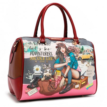 BOLSO NICOLE LEE  Journey of Stephanie DOBLE ASA Estilo Boston