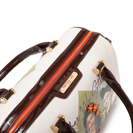 BOLSO NICOLE LEE TOGETHER WE STAND DOBLE ASA Estilo Boston