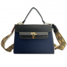 BOLSO PEQUEÑO TRES MARIPOSAS  TRICOLOR Estilo Boston