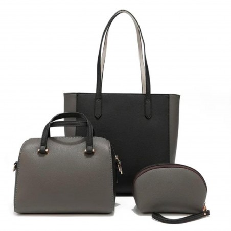 BOLSO NICOLE LEE  NEGRO (Set 3 piezas) CLASSIC