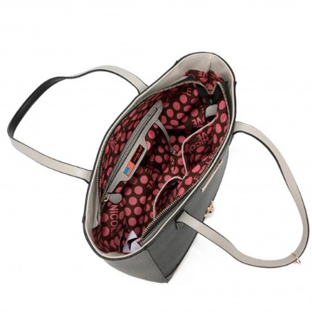 BOLSO NICOLE LEE  NEGRO (Set 3 piezas) CLASSIC