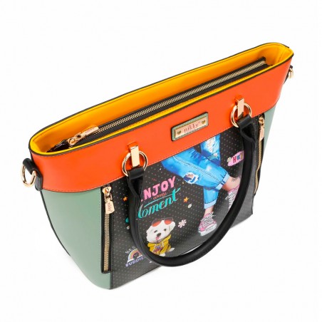 SET BOLSOS 3 PIEZAS NIKKY By Nicole Lee (Bolso Shopper - Bolso Mano - Monedero)