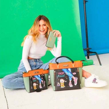 SET BOLSOS 3 PIEZAS NIKKY By Nicole Lee (Bolso...