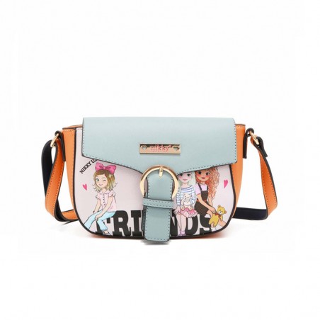 SET BOLSOS 3 PIEZAS NIKKY By Nicole Lee "Best Friends" (Bolso Domo- Bandolera - Neceser)
