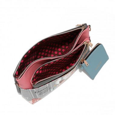 SET 3en1 NICOLE LEE (BANDOLERA, ESTUCHE,...