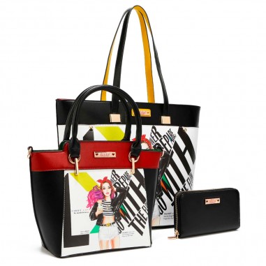 SET BOLSOS 3 PIEZAS NIKKY By Nicole Lee (Bolso...