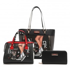 SET BOLSOS 3 PIEZAS NIKKY By Nicole Lee (Bolso Shopper -...