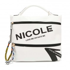 BOLSO NICOLE LEE  - ESTILO TOTE - BLANCO 2