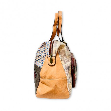 BOLSO SWEET CANDY ESTILO HOBO. Bolso Grande de Viaje con o sin correa. Colección Movie Brown